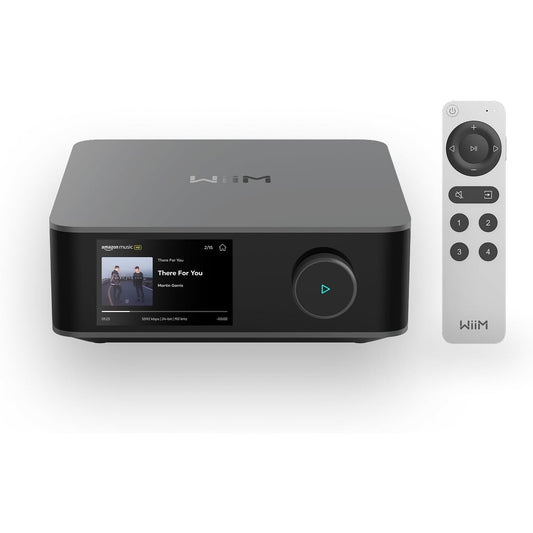 WiiM Amp Ultra Stereoförstärkare Mörkgrå