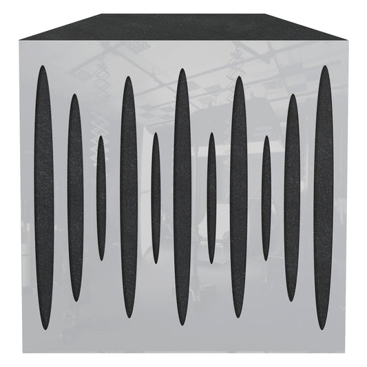 Akustikpanel 3D Puls Basfälla 50x50cm - Ljudabsorbent för hörn Ljudabsorbent Vit