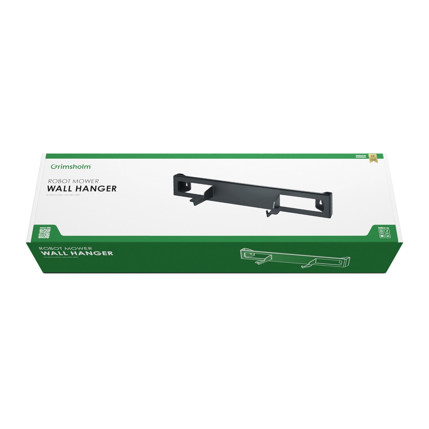 Vägghängare för Mammotion Luba mini AWD - Vinterförvara din gräsklippare på väggen Vägghängare Gräsklippare