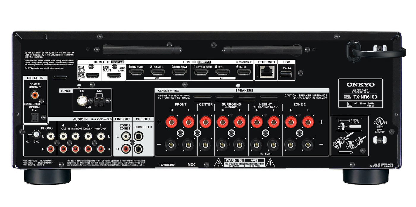 Onkyo TX-NR6100 | Home theater amplifier | Maxxteknik