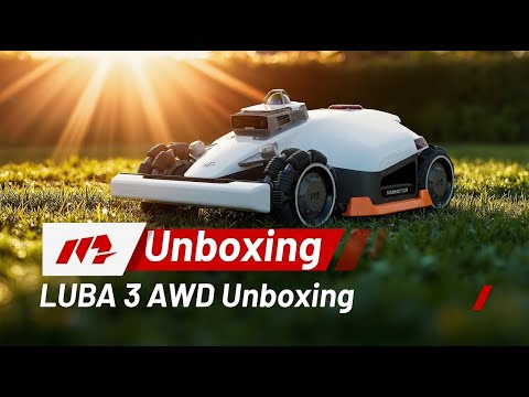 LUBA 3 AWD 3000 (2026) - Robotgräsklippare 3000m² + 48st Knivar & Garage Robotgräsklippare
