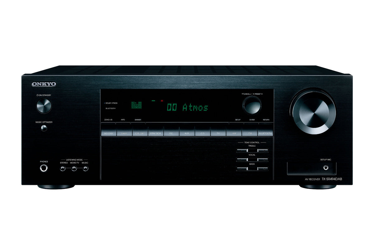 ONKYO たく Onkyo TX-SR494DAB | Home theater amplifier | Maxxteknik