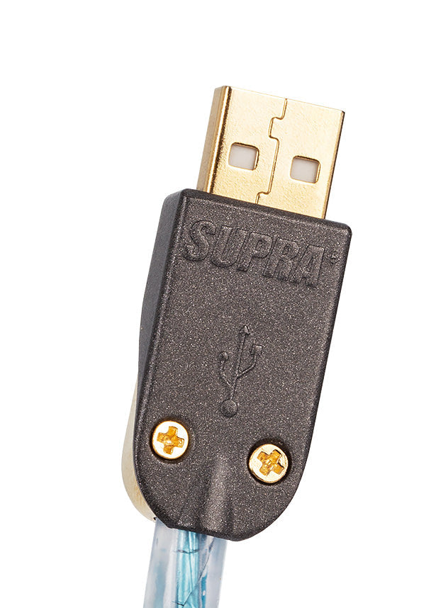 Cavo USB 2.0 Supra Excalibur 5 Metri (16.4 Piedi) - Fatto In Svezia, Colore Ghiaccio